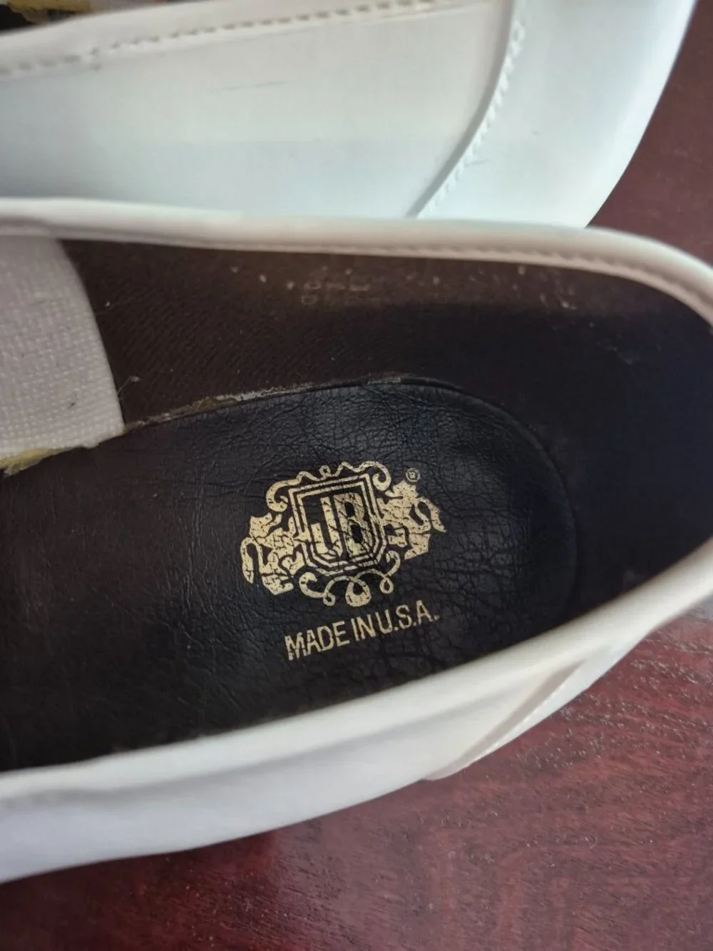Vintage White Tassel Loafers sz 10.5
